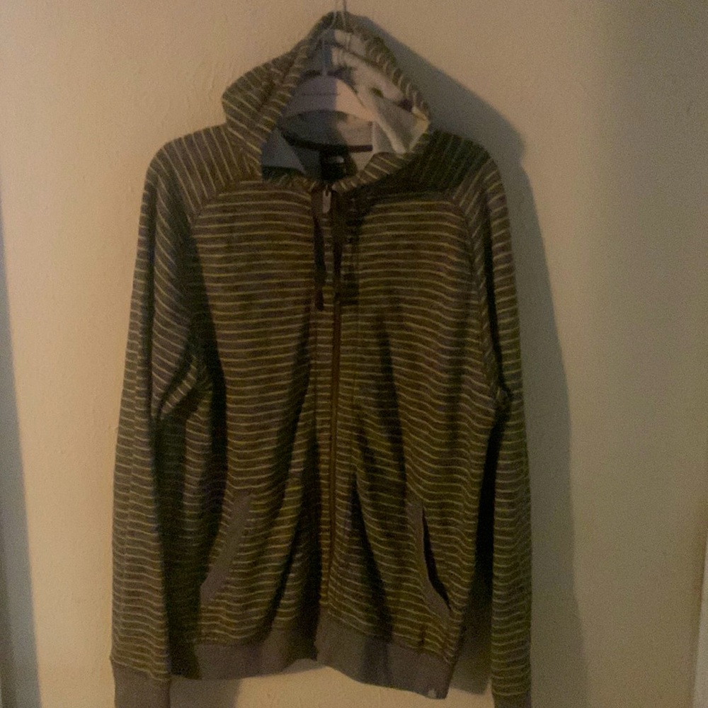 North face hooded zipper sweatshirt